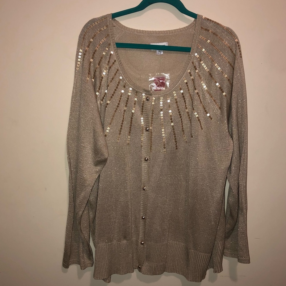 Embellished Cardigan Sweater